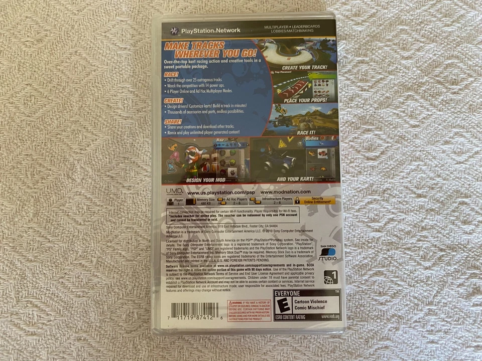 ModNation Racers Sony PSP - NTSC-U/C USA New Sealed - High Quality Packing - Image 4 of 4