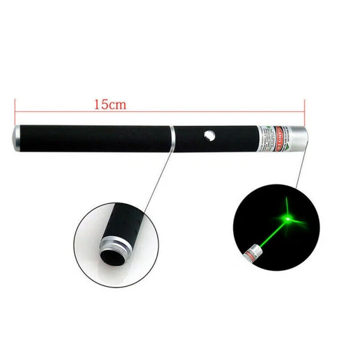 500 METR Laserpointer Grün Rot Reichweite EXTREM STARK / SEHR HELL 1mW Akku DE - Bild 5 von 22