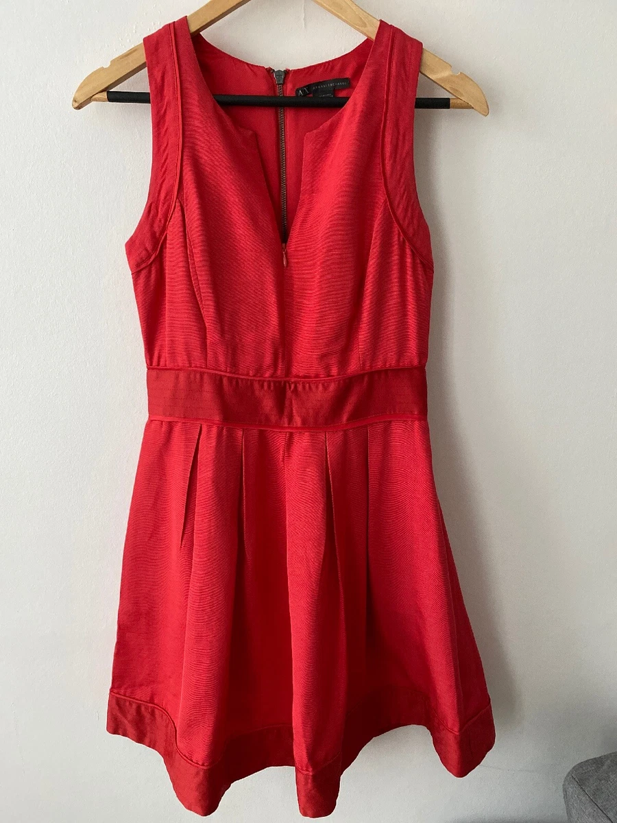 Armani exchange red on sale dress