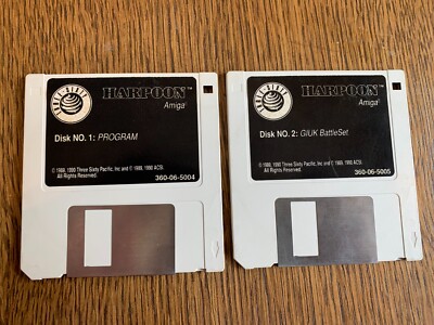 HARPOON GAME AMIGA COMPUTER 3.5'' INCH FLOPPY(S) EXCELLENT CONDITION