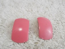 Pink Enamel Pierced Earrings A29 