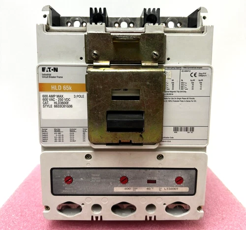 EATON HLD3600F 65k - 600 Amp - 600V - 3 Pole - Industrial Circuit Breaker