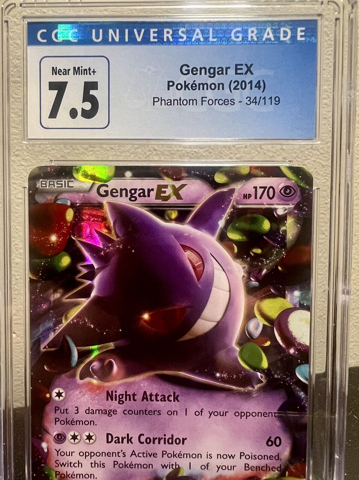 Auction Prices Realized Tcg Cards 2014 Pokemon XY Phantom Forces M Gengar EX  ULTRA RARE