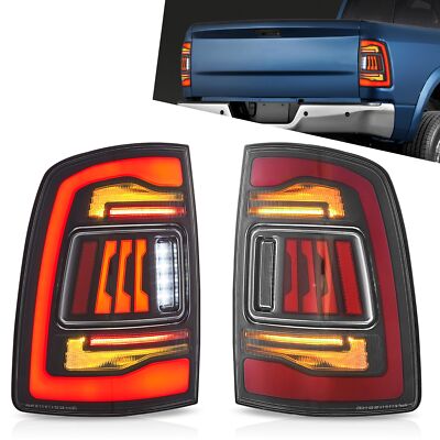 VLAND LED Clear Tail Lights For 2009-2018 Dodge RAM 1500 2500 3500 Startup Sets