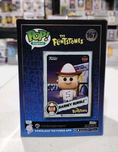 Funko Pop Digital The Flintstone Barney Rubble NFTRelease 1800 Pcs +Protector - Picture 3 of 8