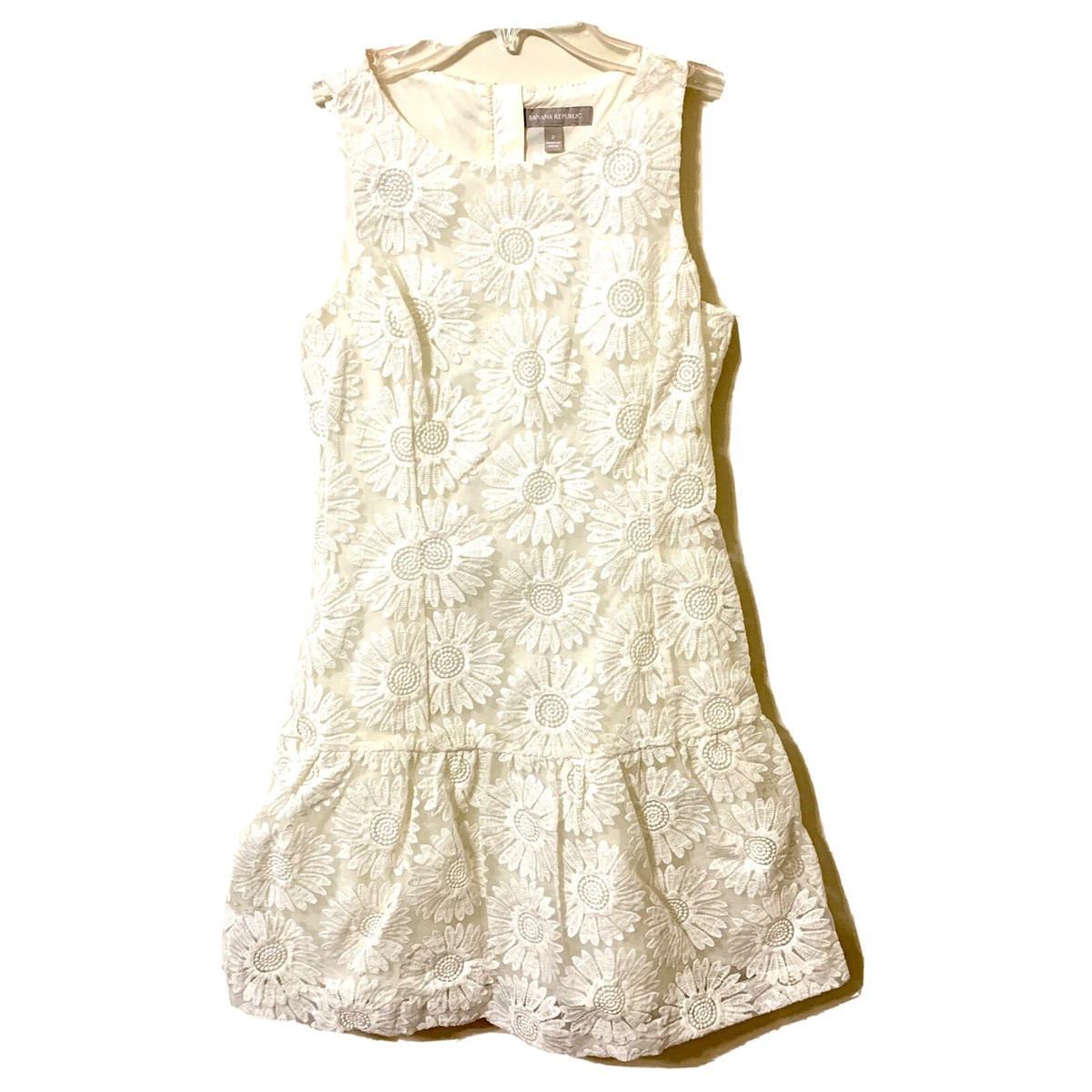banana republic embroidered shirt dress Banana Republic Sunflower Lace Embroidered Dress