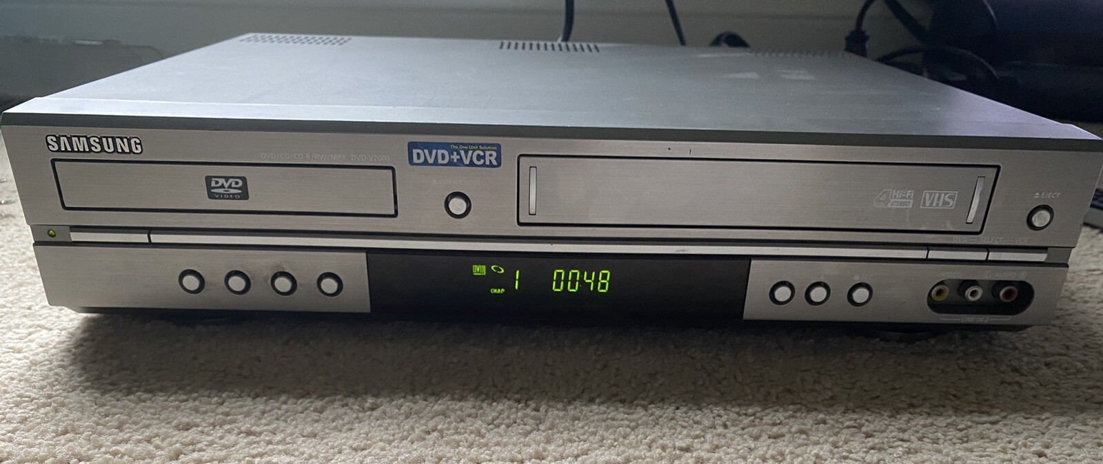Samsung DVDV2000 DVDVHSVCR Combo PlayerTested/Working + Remote eBay