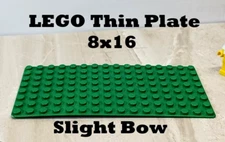 LEGO Green Thin Baseplate Skinny Vintage Plate 8x16 Fun for Holiday Builds Older