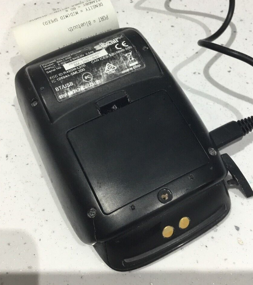 Star Micronics SML200UB40 Thermal Receipt Printer POS Zettle label Bluetooth eBay