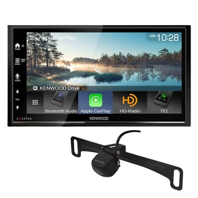 #ad Kenwood DMX709S 6.75” Digital HD Receiver CMOS240U License Plate backup cam $379.99