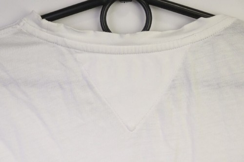 Tommy Hilfiger Ivory Cotton Crew Neck Short Sleeves Pullover T-Shirt S - Picture 9 of 17