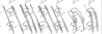 Flatow & Bigliani Shoulder Retractor Surgery Set Of 13  Orthopedic Instruments
