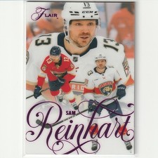 Sam Reinhart Purple 2025-26 UD Flair Hockey Backcheck Parallel Florida Card /199