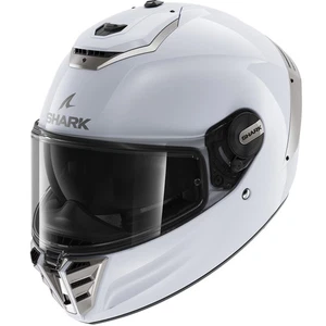 Shark Spartan RS Motorcycle Motorbike Helmet - Blank White / Silver