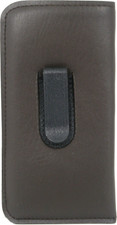 Nice Soft Eyeglasses Glasses Brown Pouch Case With Clip Cleaning Cloth NEW