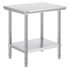 Stainless Steel Prep Table, 24 x 30 x 31 Inch, 700 lbs Load Capacity, Heavy ...