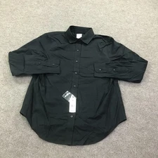 Brooks Brothers 1818 Shirt Womens 8 Black Classic Fit Non-Iron Button Down Top