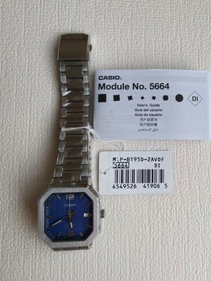 Casio MTPB195D2AVDF Watch Blue Dial Stainless Steel 41mm 5ATM for