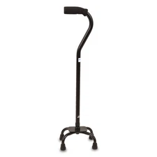 Equate Quad Walking Cane | 4-Leg Base | Adjustable Height | 300lb Capacity