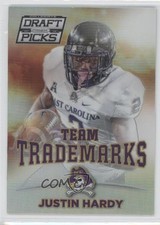 2015 Panini Prizm Collegiate Draft Picks Team Trademarks Justin Hardy #27 1s8