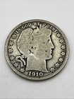 1910 P 50C Barber Half Dollar