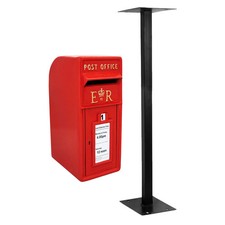 Royal Mail Cast Iron ER Letter Post Box Wall Mount or Floor Stand Pillar