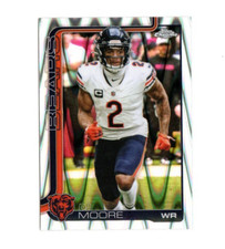 2025 Topps Chrome Football DJ Moore RAY WAVE REFRACTOR #48
