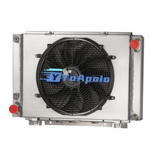 4 Row Aluminum Radiator Shroud Fan 1961-1966 Ford Thunderbird 6.4l 6.6l 7.0l