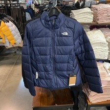 The North Face Women Minoqua Slim Insulated Puffer Jacket 600-Down Summit Navy