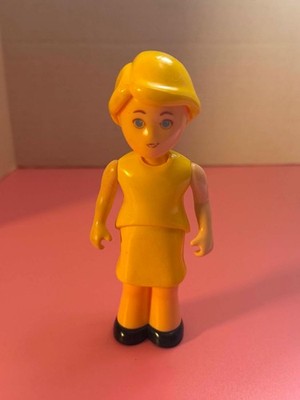 VINTAGE Little Tikes dollhouse mother figure YELLOW HAIR & DRESS