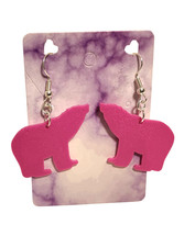 Bear Earrings - 3D Printed Earrings over 40 colors to choose from 