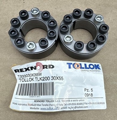 (2) Rexnord TOLLOK Locking Assembly TLK 200 30X55 - NEW SURPLUS + WARRANTY  