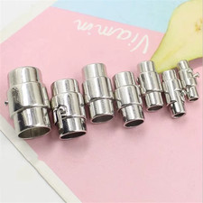 5Pcs/Lot 3 4 5 6 8 10Mm Strong Magnetic Clasps with Locking Mechanism Fit Leathe