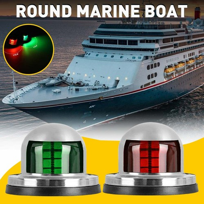 #ad Universal 12V Marine Boat Bow Running Light LED Navigation Light RedGreen $15.99