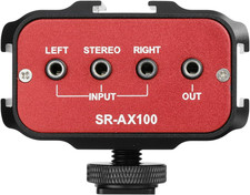SR-AX100 2 Channel 3.5Mm Audio Adapter Red/Black 