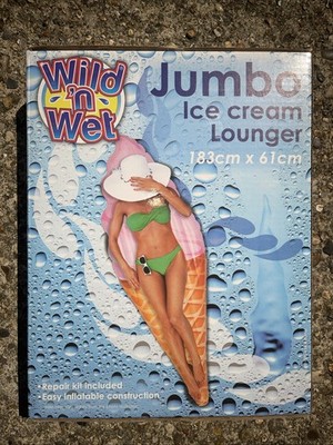 Jumbo Eisliege, 183 x 61 cm Pool Wasser Lilo