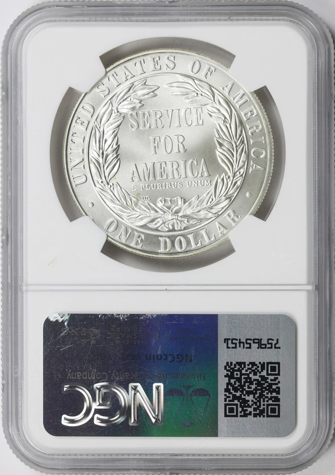 1996-S Community Service Silver Dollar $1 NGC MS69 - Image 2 of 4