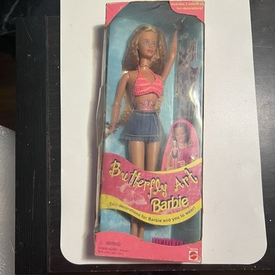 Banned  Tattoo  Barbie 1990s RARE Butterfly Art -New In Box- Temporary Tats  3