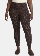 Terra & Sky Women's Plus High Waist Ankle Length Leggings, 27" Inseam