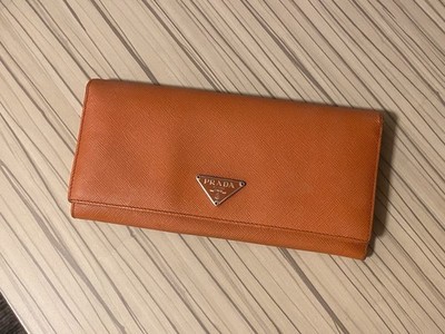 Authentic Prada Large Saffiano Leather Long Flap Large Wallet