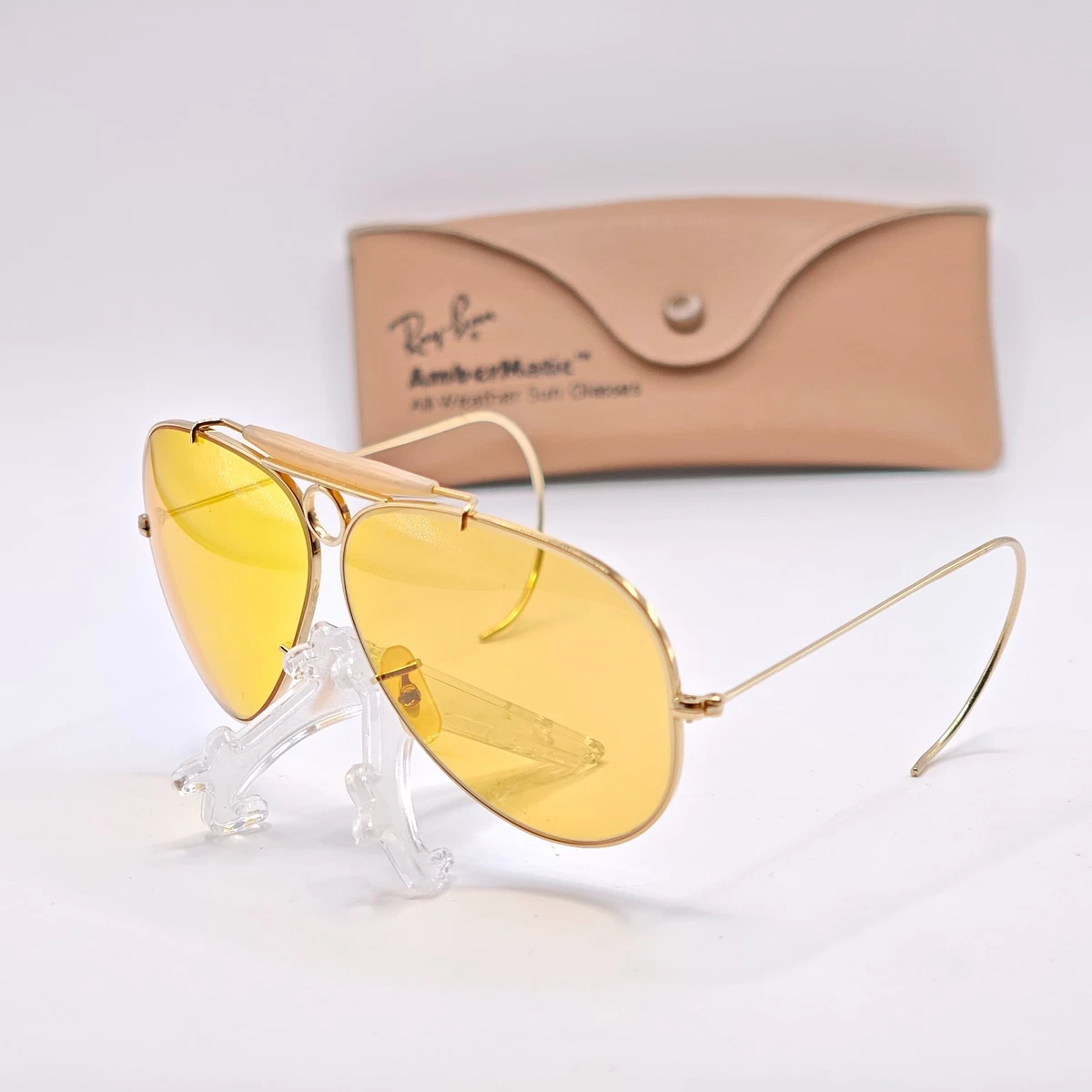 Ray-Ban Gold Vintage Sunglasses for sale | eBay