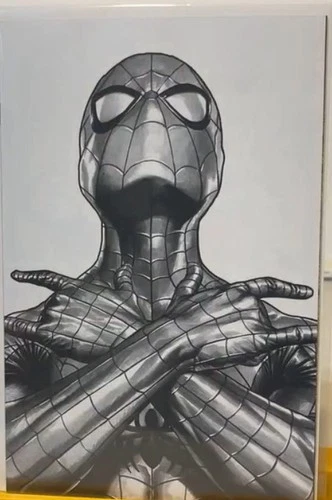 New ListingAMAZING SPIDER-MAN #25 C2E2 THWIP AQ B&W EDITION BY MICO SUAYAN C2e2