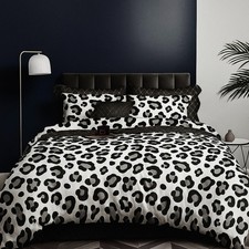 Luxury Rich Cotton 6PC Bedding Set Duvet Cover Fitted Sheet & 4 Pillowcases