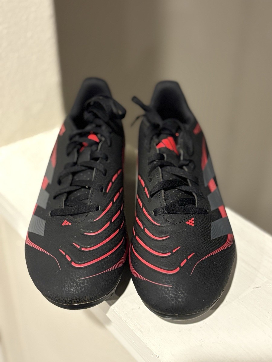 adidas Predator Club FG/MG Soccer Cleats ID1325 Black Red Mens