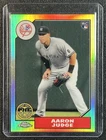 AARON JUDGE 2017 TOPPS CHROME #87T-8 ROOKIE 1987 REFRACTOR RC YANKEES