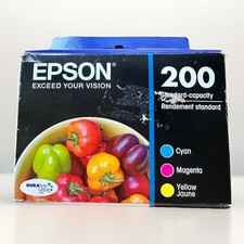 Epson 200 Cyan Magenta Yellow Ink Cartridges Exp 2023