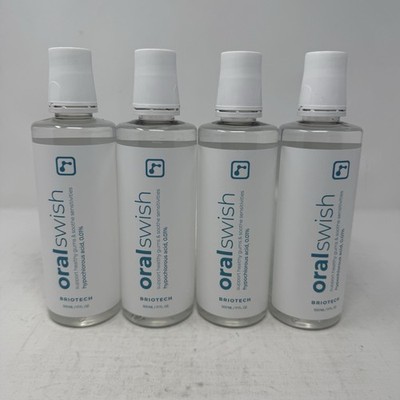 Briotech Oral Swish Hypochlorous Acid Mouthwash Rinse 17 fl oz (4 Pack)