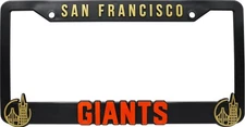 San Francisco Giants License Plate Frame Exclusive 3D License Plate Covers