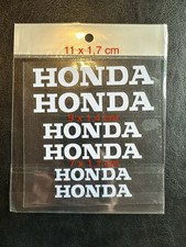 6 x Honda Bremssattel Sticker Aufkleber hitzebeständig - weiss