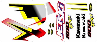KAWASAKI 1100 ZXI JETSKI GRAPHIC SET / KIT DECAL / STICKERS | eBay